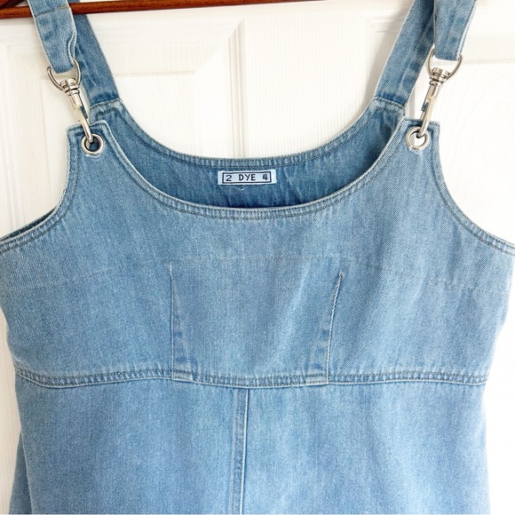 Unique 2 Dye 4 Denim Mini Overall Dress Spring/ Summer - Picture 2 of 8